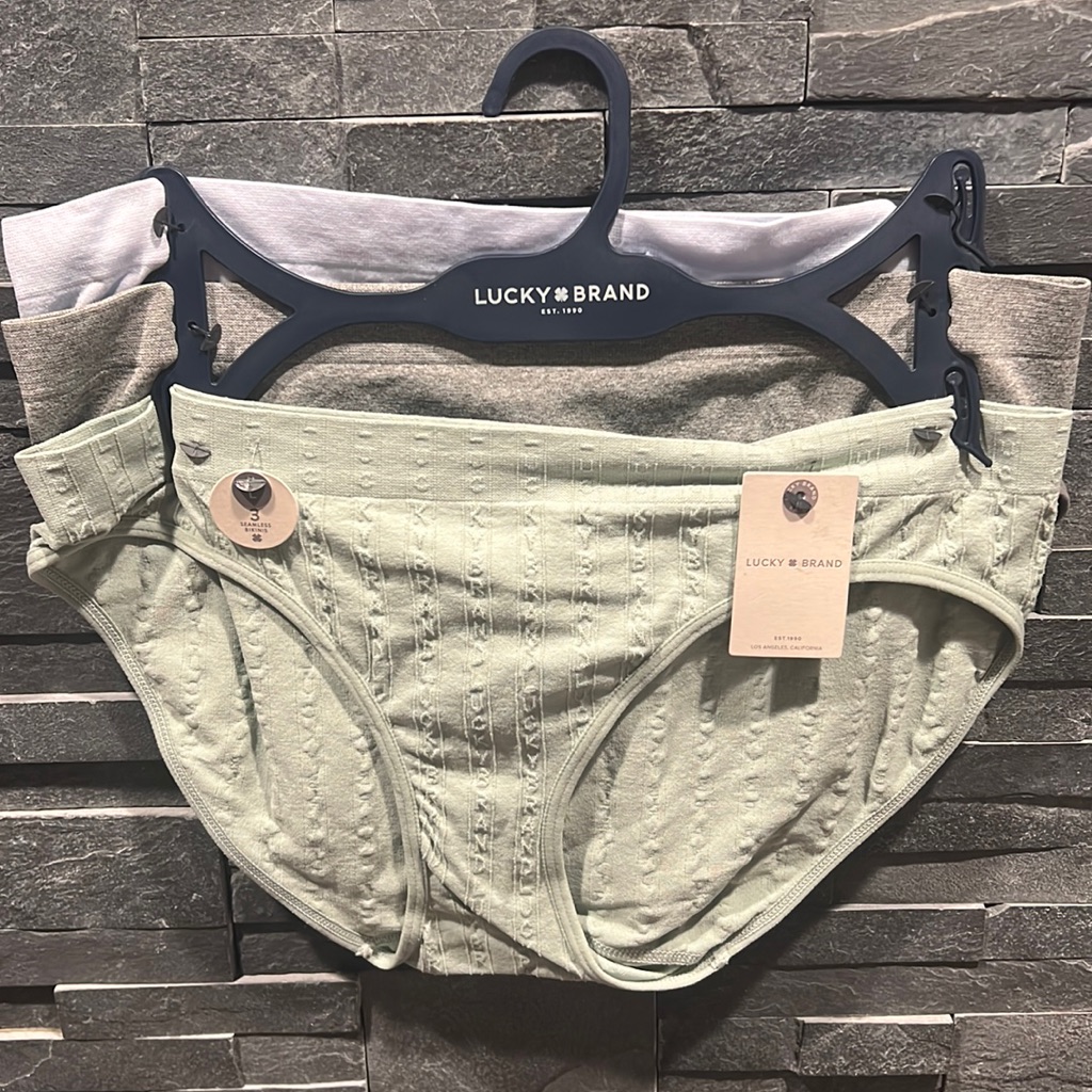 Lucky Brand Seamless 3pc Underwear Set In Pastel Colors